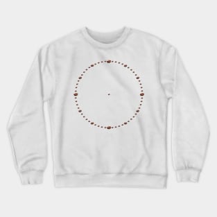 Isolated coffee beans background Crewneck Sweatshirt